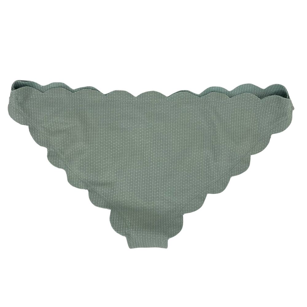 Marysia Swim Women's M Green Antibes Bandeau Bikini Scalloped Strapless NWOT - Picture 7 of 9